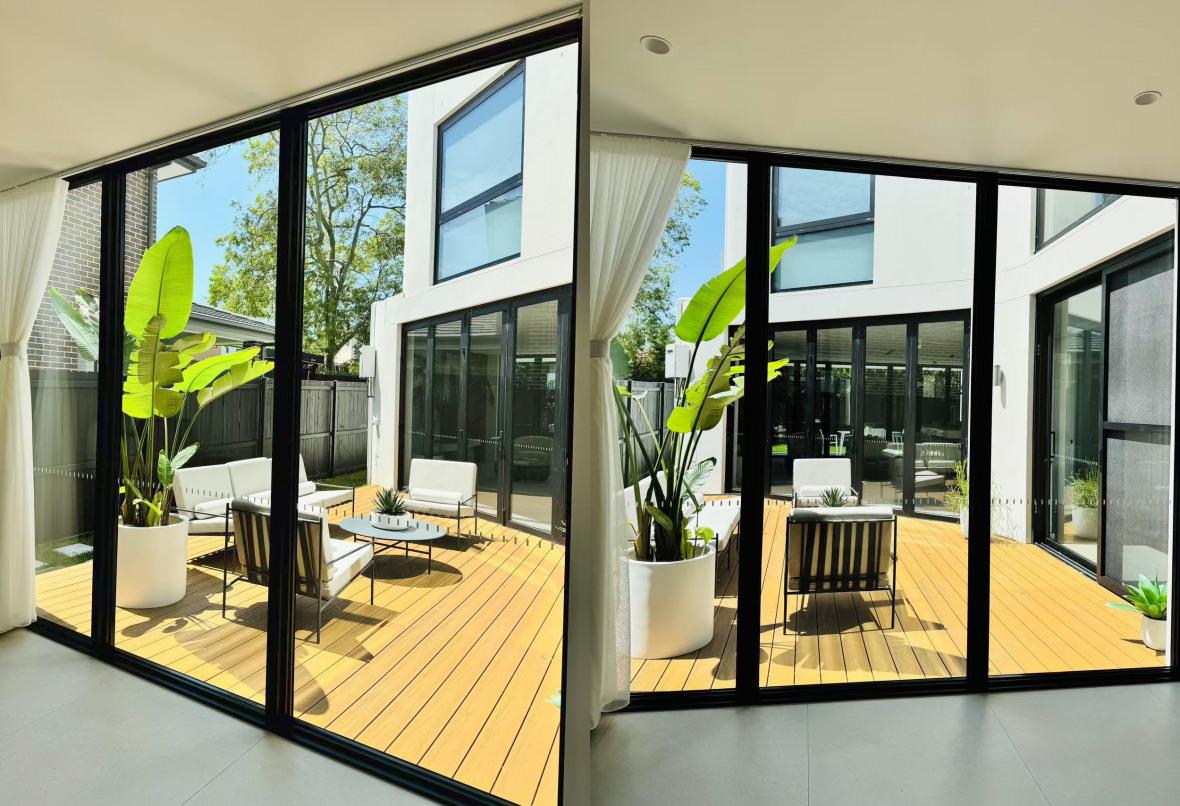 Bayside Townhouse interior glazing